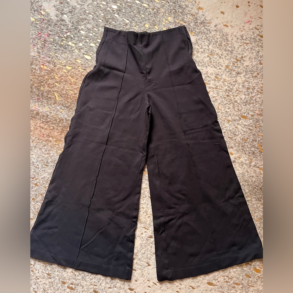 Black Quince Palazzo Pants, short, size 10